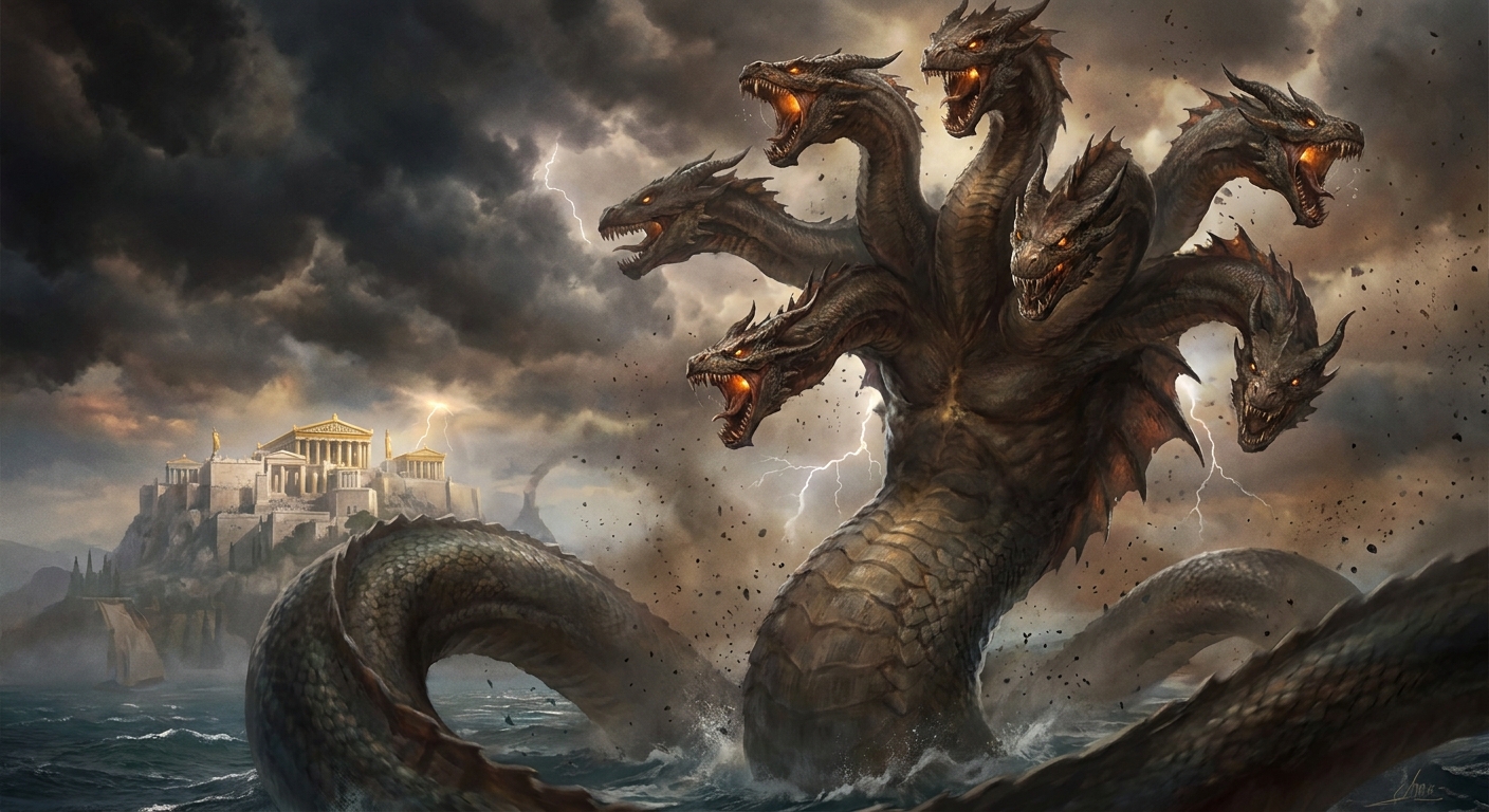 Typhon Myths: Serpent Storm and Olympian Victory