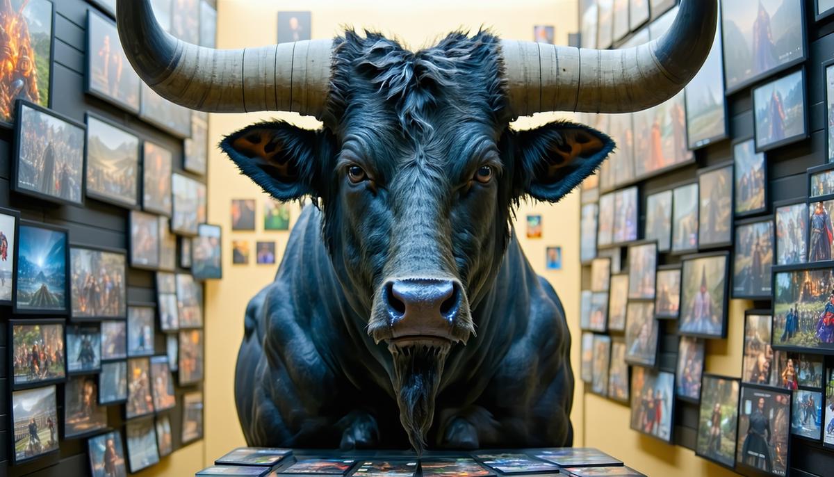 A Minotaur figure appearing in various forms of modern media