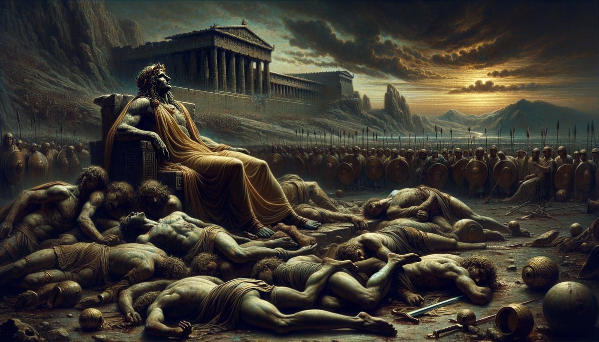 Andromache's father King Eetion and seven brothers killed by Achilles in the Trojan War