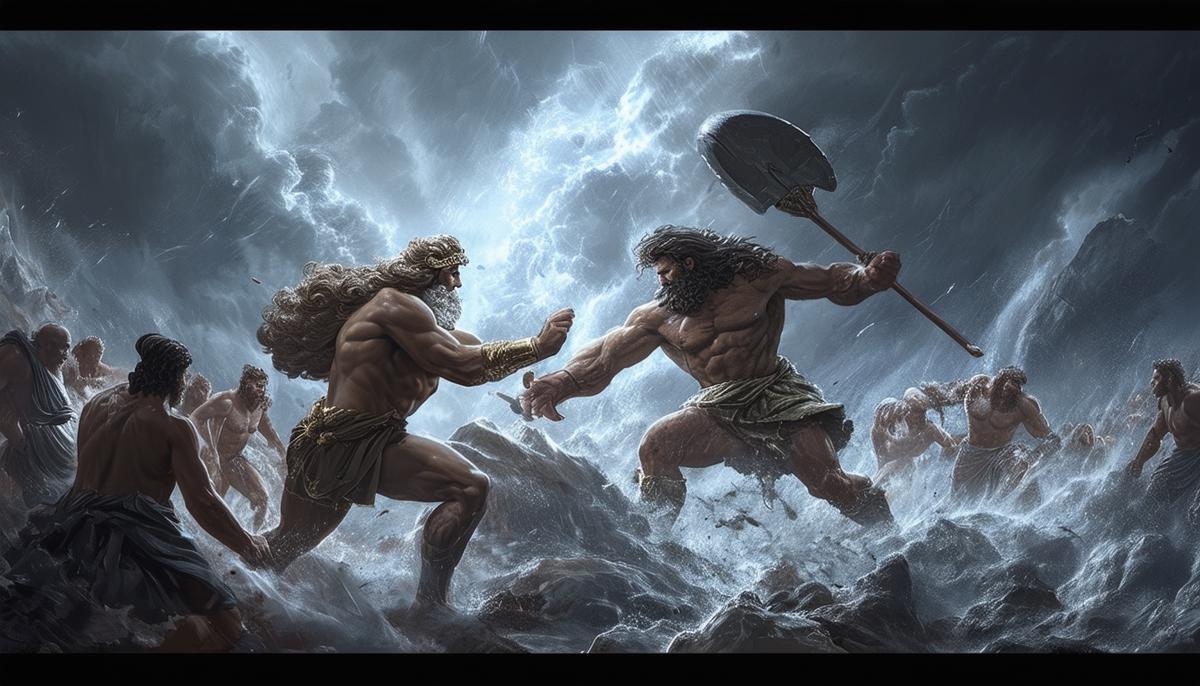 The Titanomachy: Titans vs. Olympians