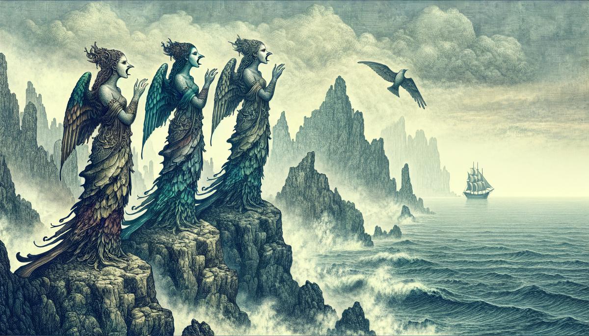 The Sirens: Mythical Bird-Women
