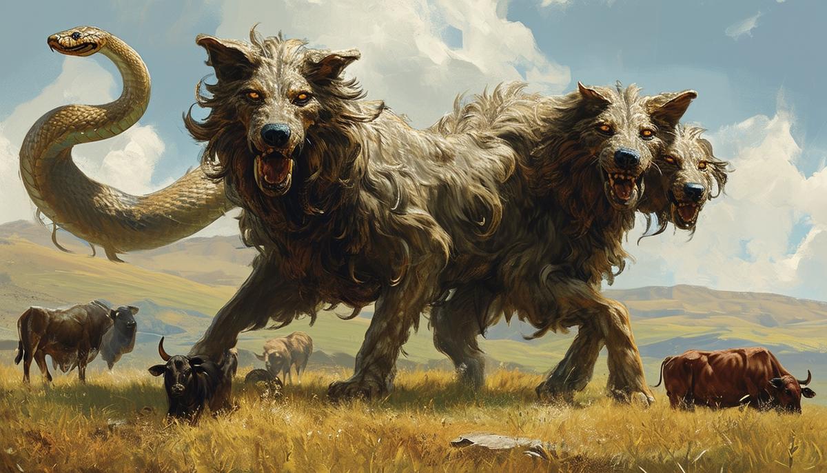 Orthrus Greek Mythology