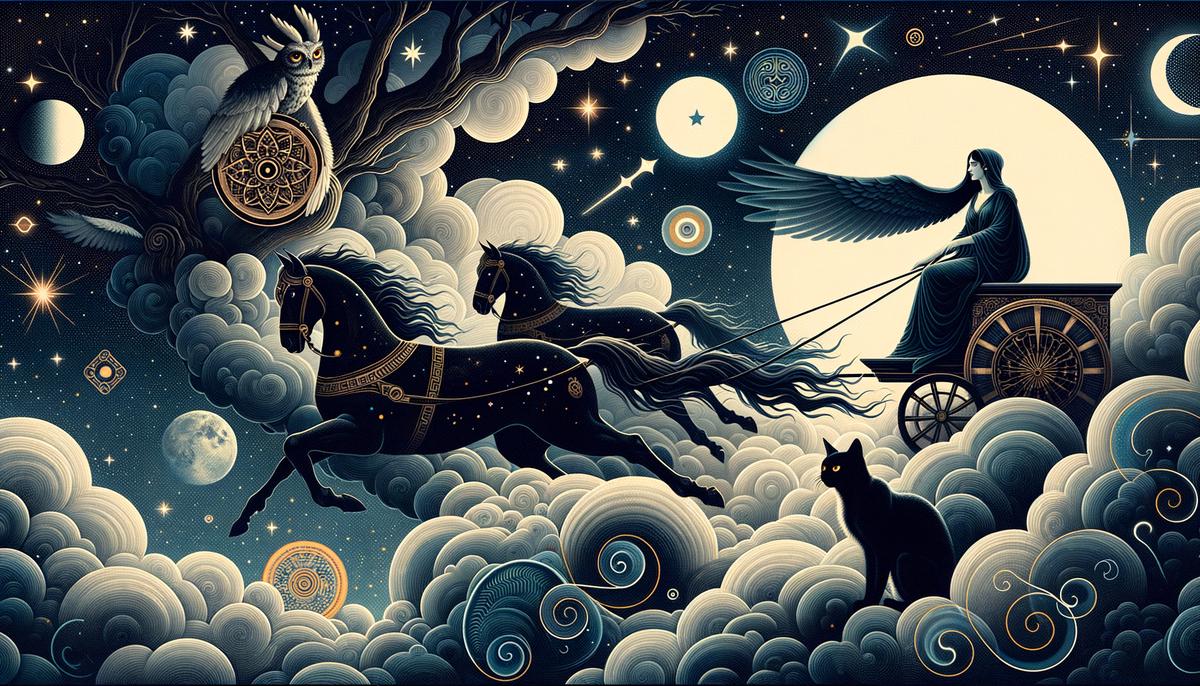 Night and Creatures in Greek Myths