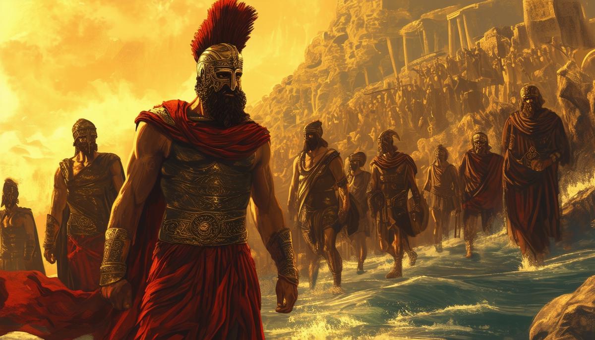 Jason and the Argonauts on their quest for the Golden Fleece