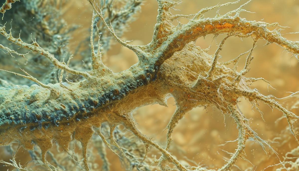 Microscopic view of a Hydra organism regenerating