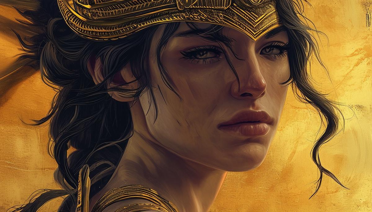 Pandrosos, daughter of the legendary first king of Athens, Cecrops, who was born from the earth