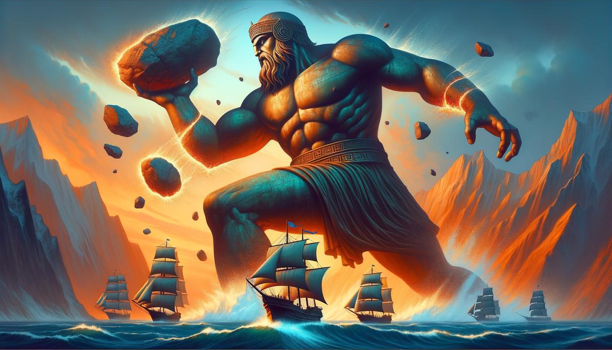Talos the bronze giant defending Crete from invaders
