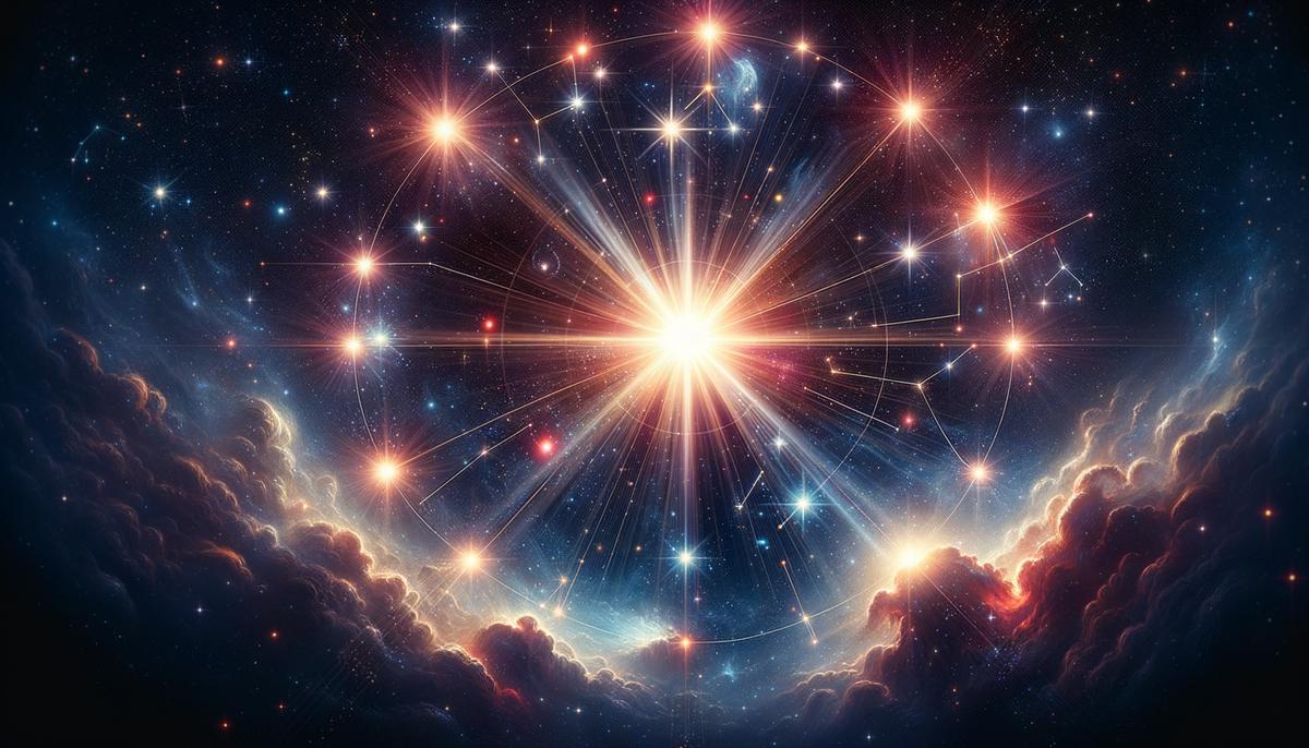 The bright star Capella, embodying Aega's celestial legacy, shines as a beacon in the night sky, leading the Winter Hexagon constellation and serving as a guide for navigators and farmers throughout history, connecting myth, astronomy, and human endeavor.