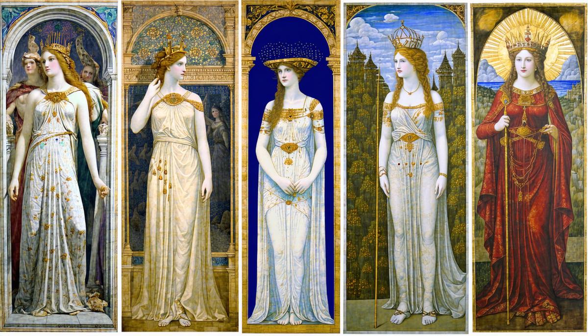 Various artistic depictions of the Fates throughout history